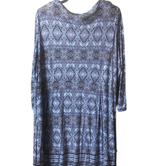 Philosophy Blue Geometric Print Tunic Top - Picture 2 of 4